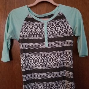 Half Sleeve Gray Top